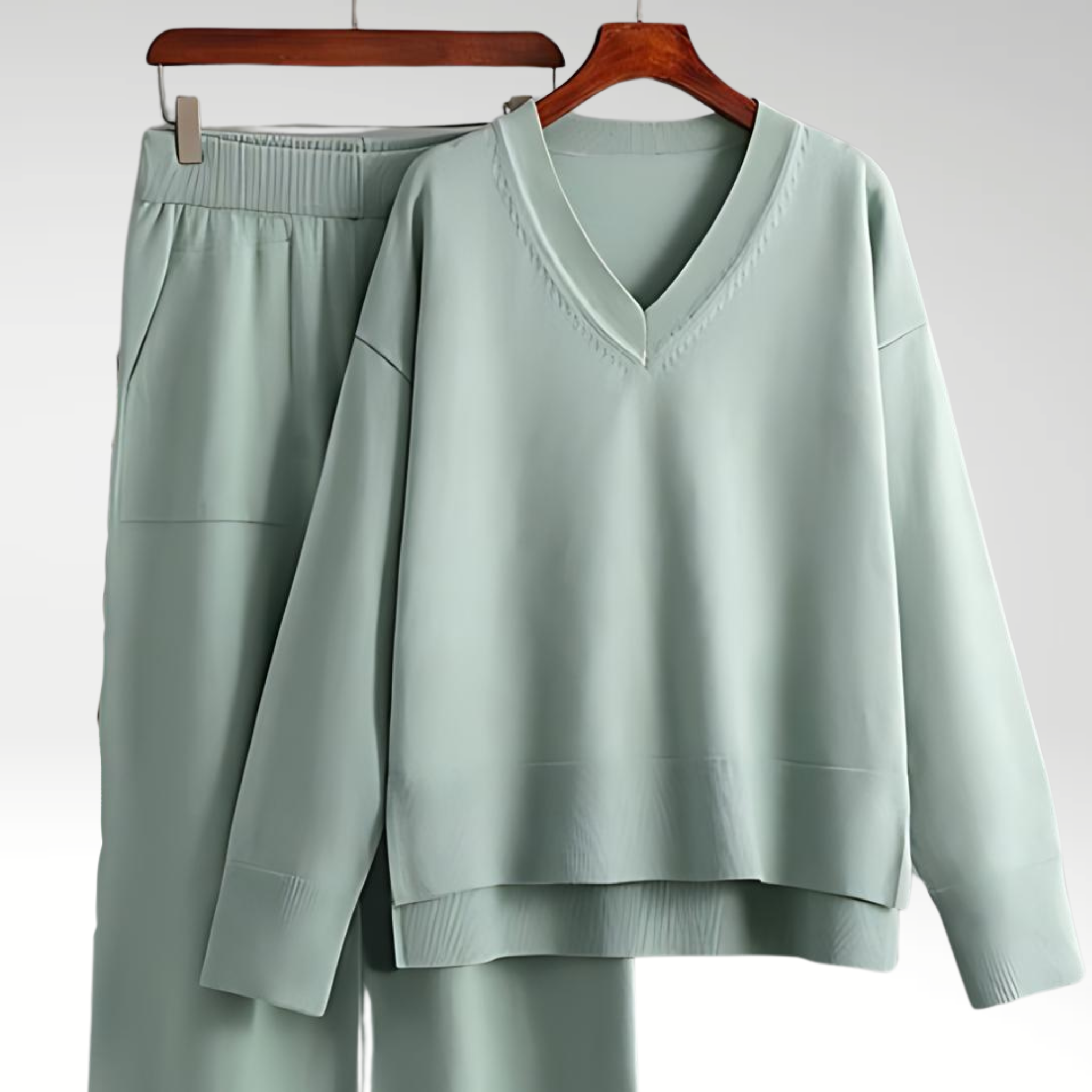 Leblanc™ | Luxe Ensemble deux pièces col V