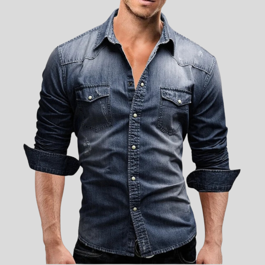 Leblanc™ - Chemise en denim au style moderne