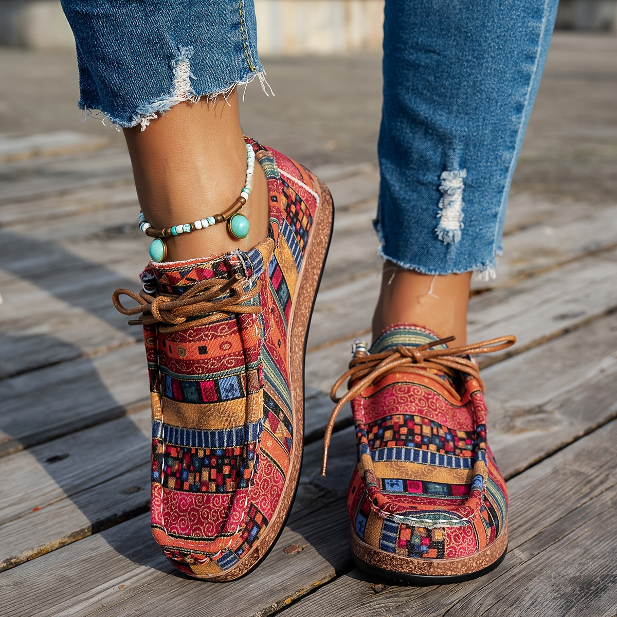 Leblanc™ | Chaussures rétro colorées pour femmes