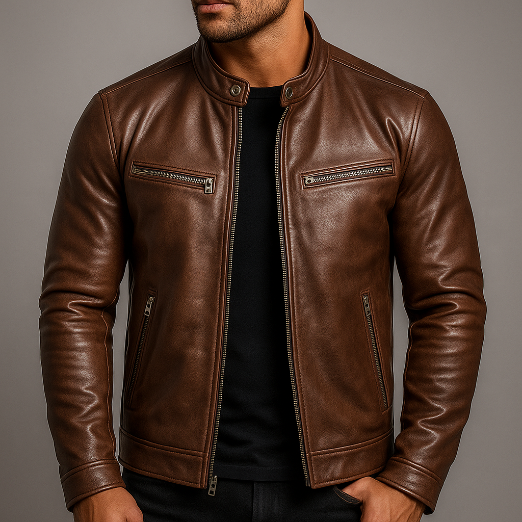 Leblanc™ | veste en cuir vintage