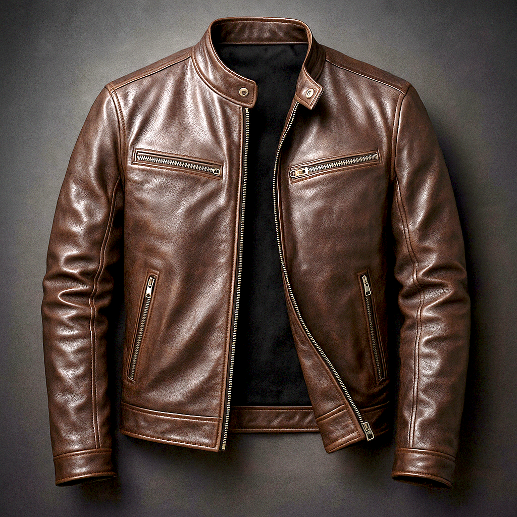 Leblanc™ | veste en cuir vintage