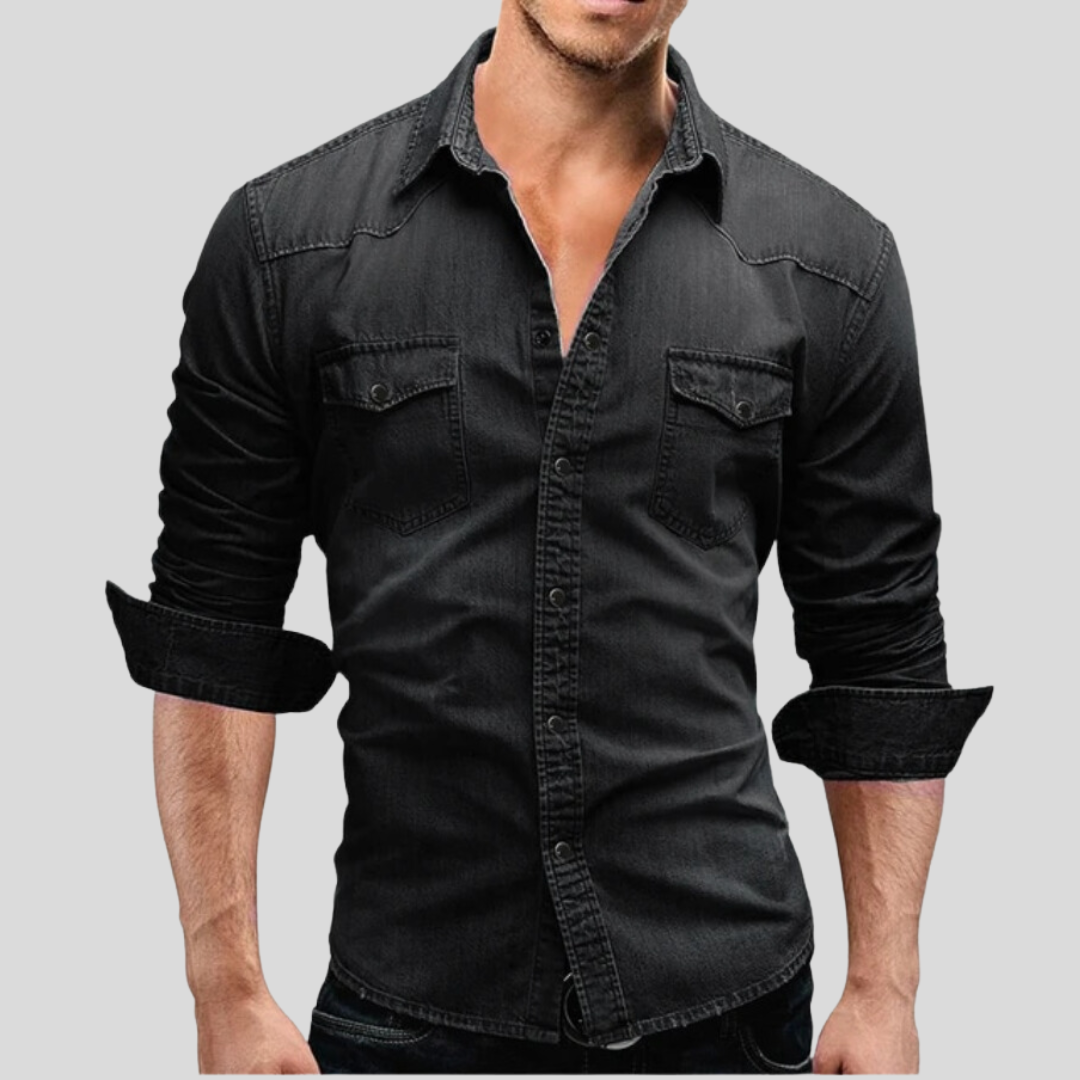 Leblanc™ - Chemise en denim au style moderne