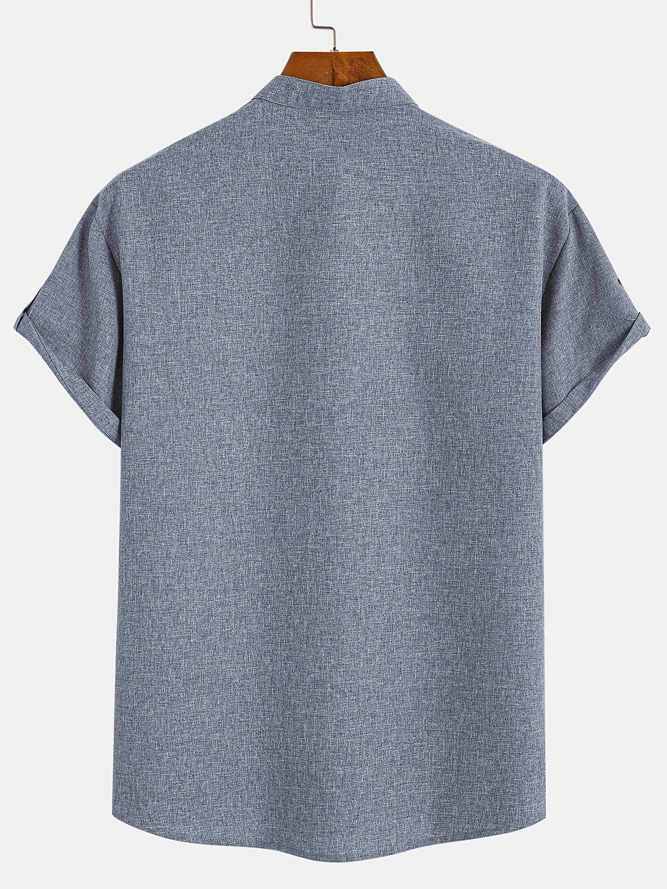 Leblanc™ | Chemise élégante à manches courtes et col montant