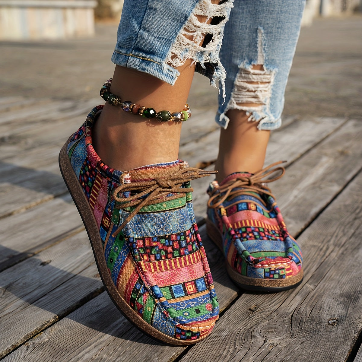 Leblanc™ | Chaussures rétro colorées pour femmes