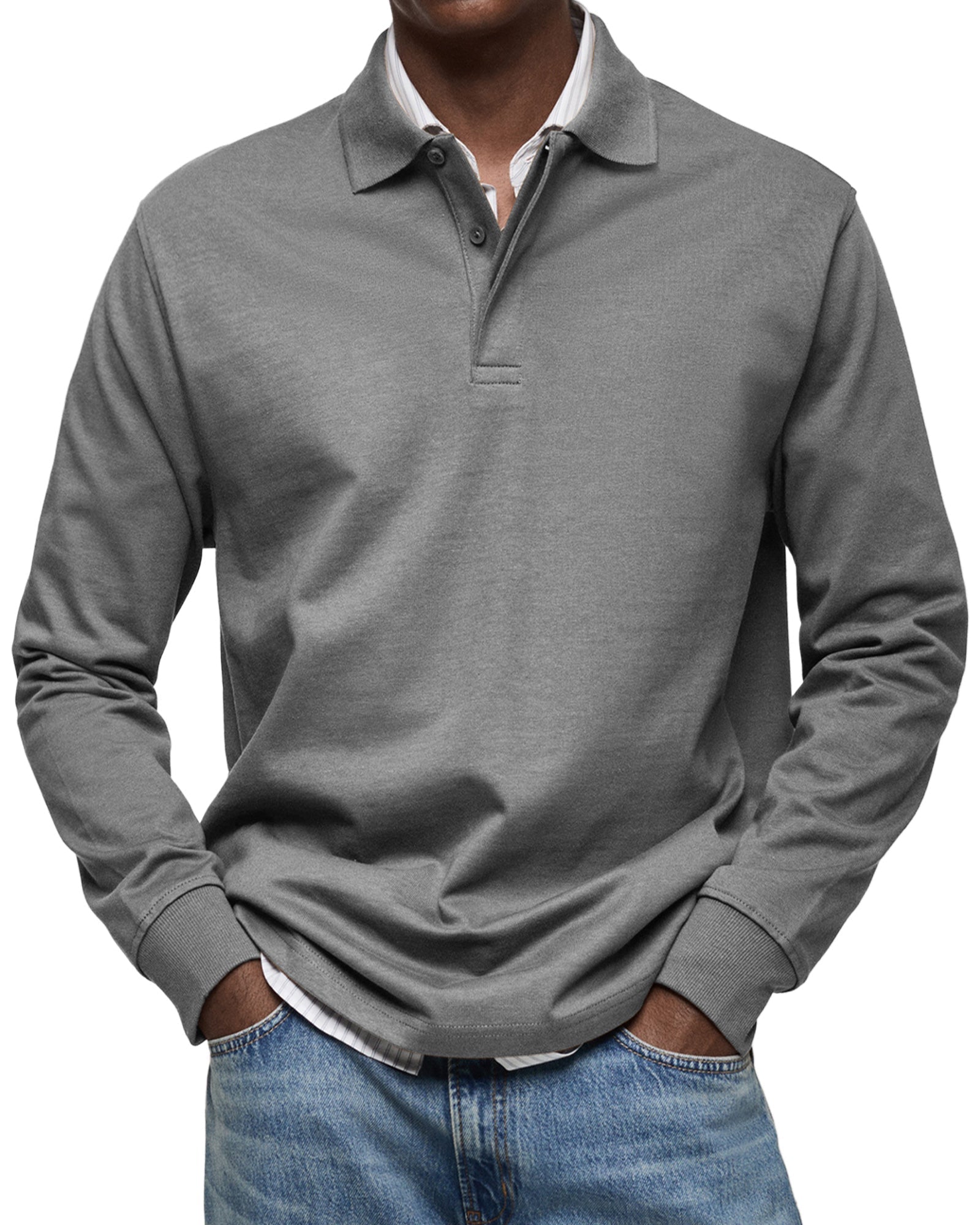 Leblanc™ - Chemise Poloshirt Casual à Manches Longues