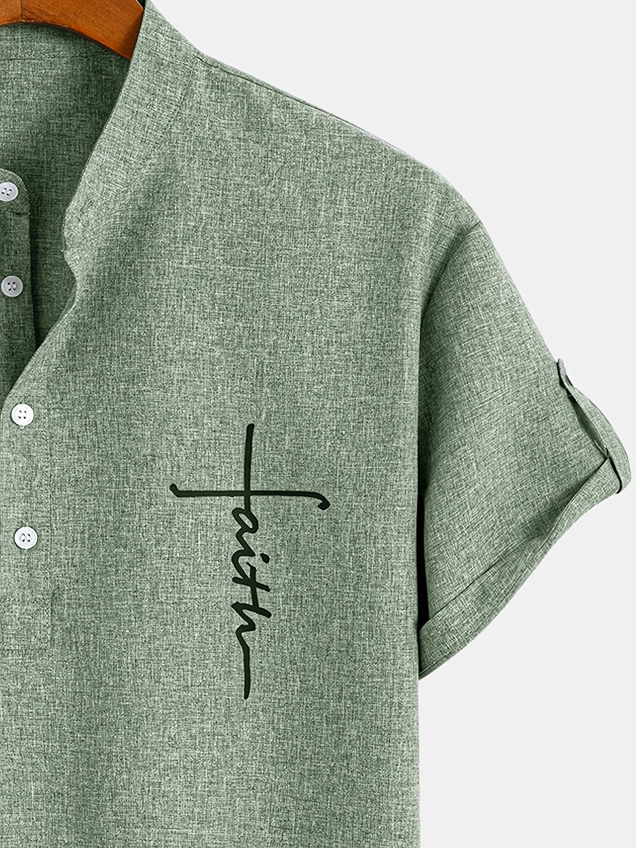 Leblanc™ | Chemise élégante à manches courtes et col montant