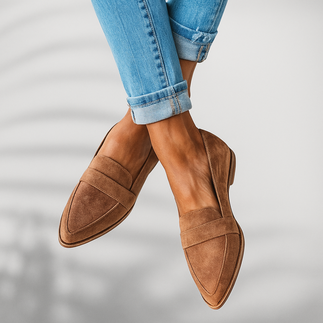 Sélène™ - Mocassins Élancés en Suédine