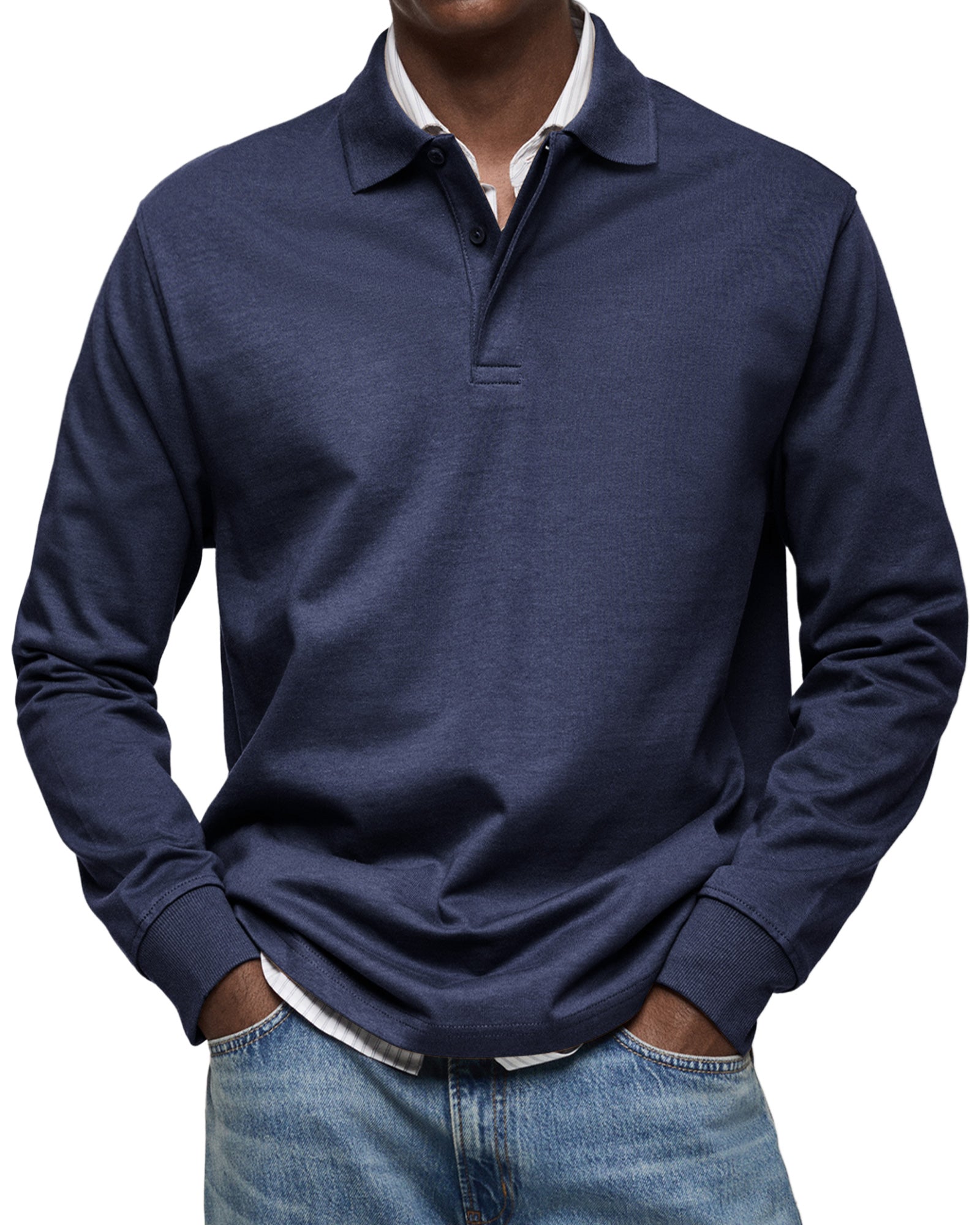 Leblanc™ - Chemise Poloshirt Casual à Manches Longues