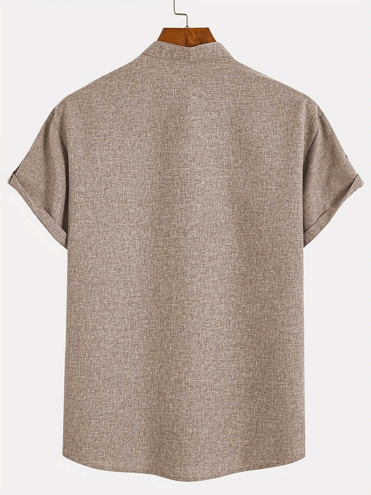 Leblanc™ | Chemise élégante à manches courtes et col montant