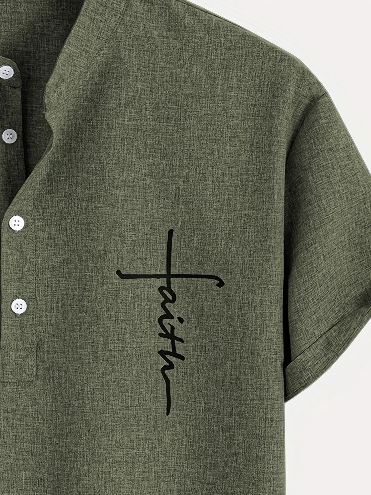 Leblanc™ | Chemise élégante à manches courtes et col montant