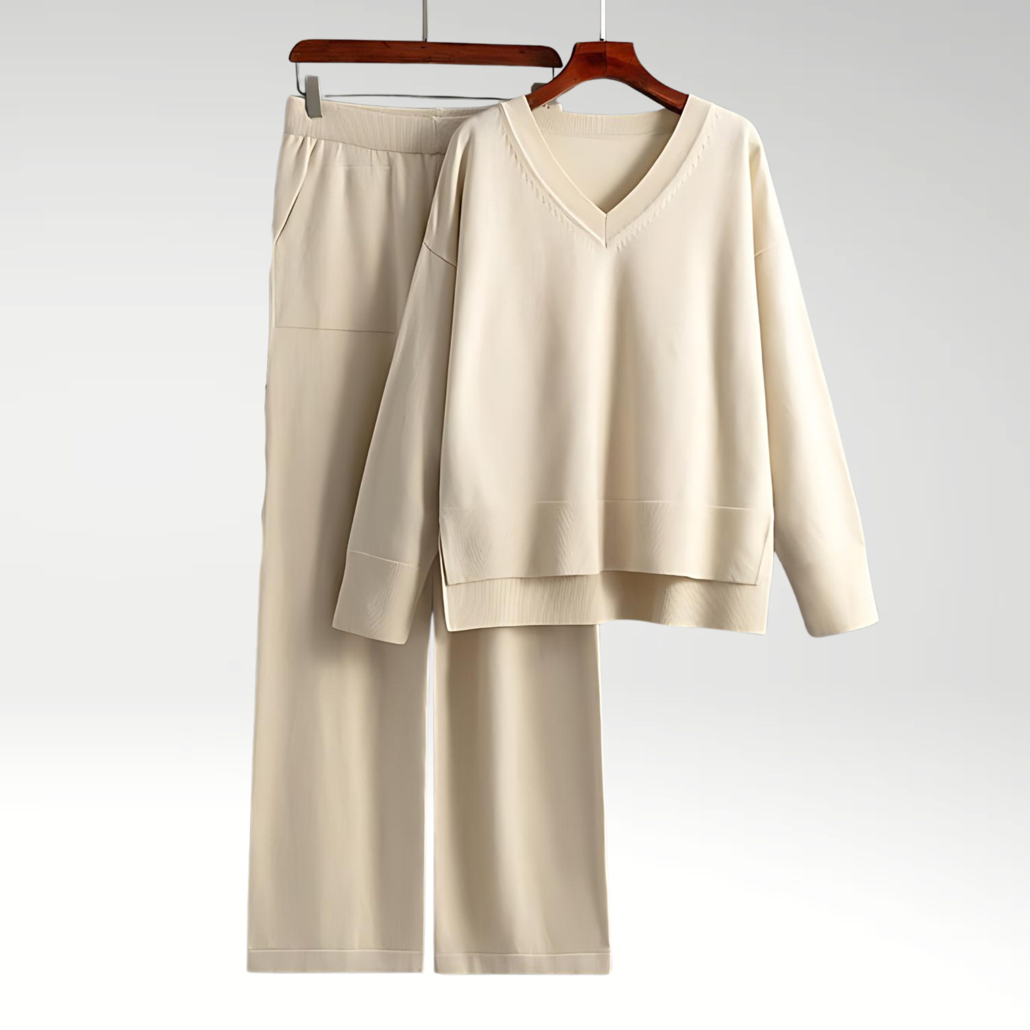 Leblanc™ | Luxe V-Neck Two Piece Set