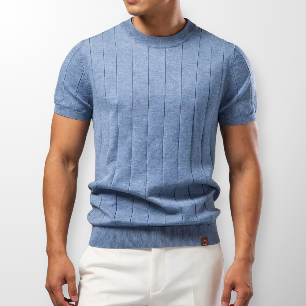 Leblanc™ | T-shirt côtelé de luxe
