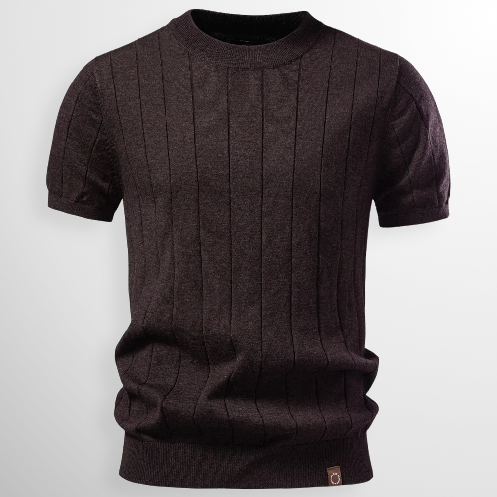 Leblanc™ | T-shirt côtelé de luxe