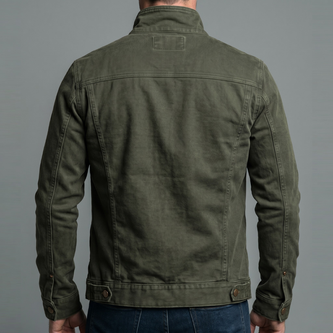Leblanc™ | Veste vintage en coton avec fermeture zippée