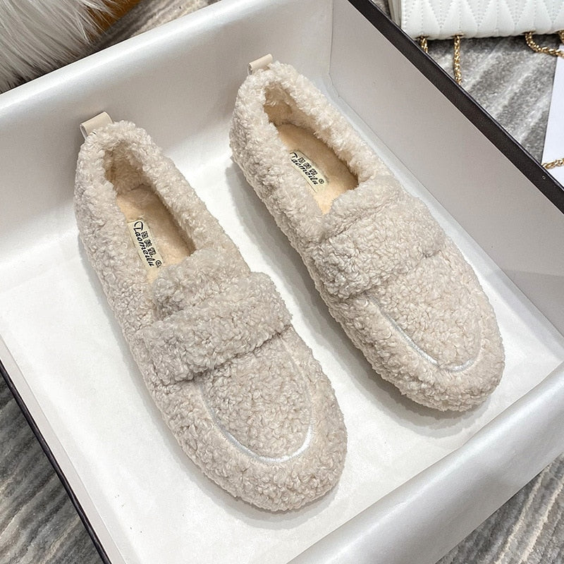 Leblanc™ | Mocassins en peluche pour femmes