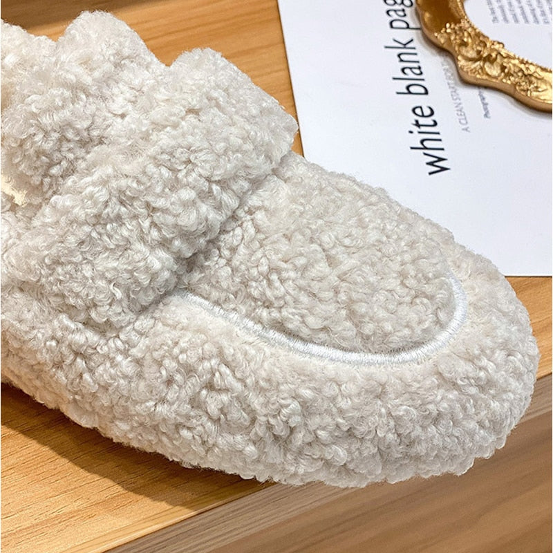 Leblanc™ | Mocassins en peluche pour femmes