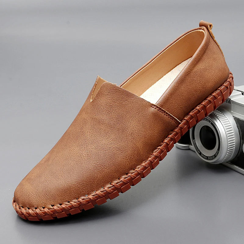 Leblanc™ | Mocassins en cuir de Santorin