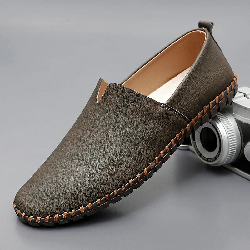 Leblanc™ | Mocassins en cuir de Santorin