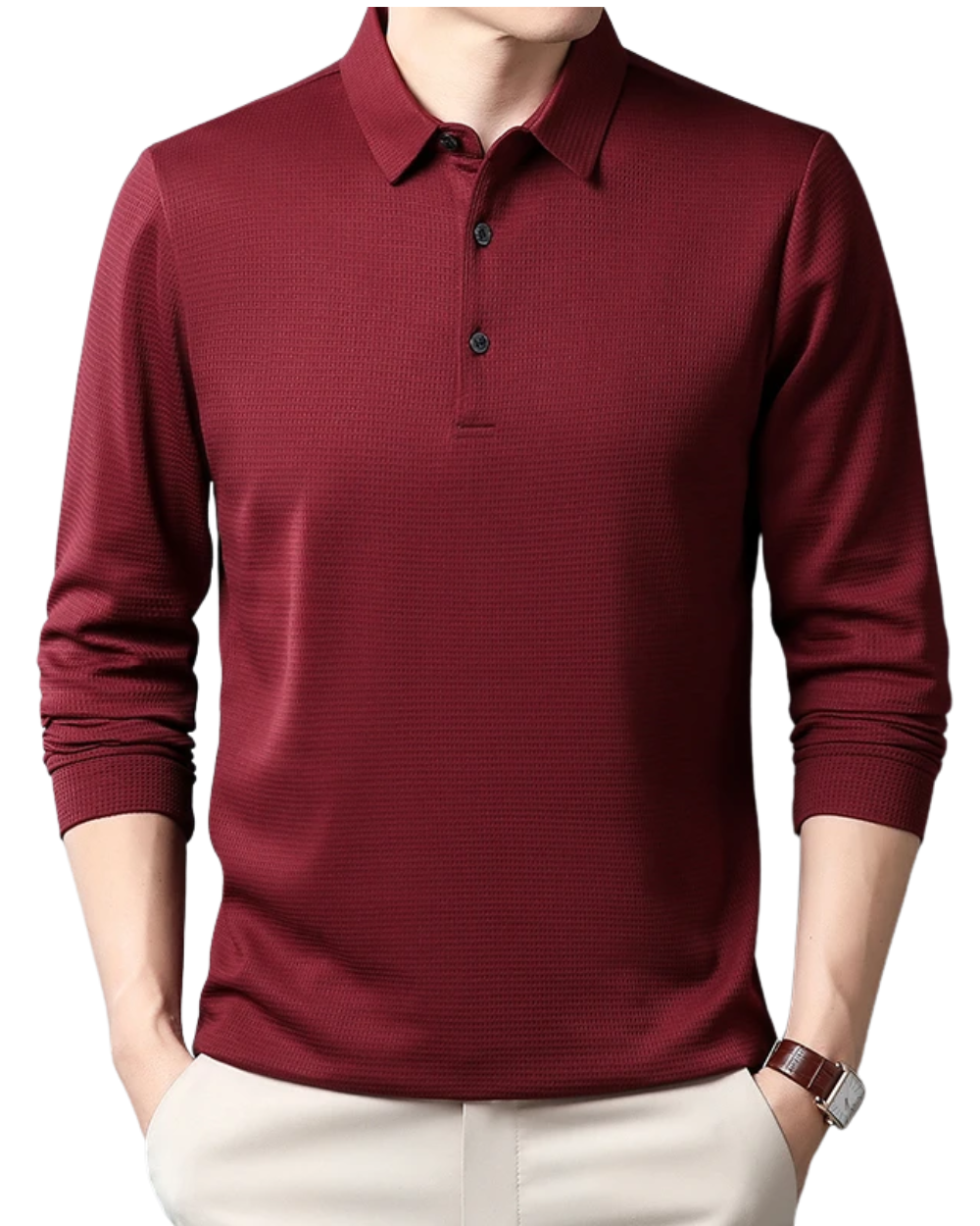 Leblanc™ | Polo élégant à manches longues