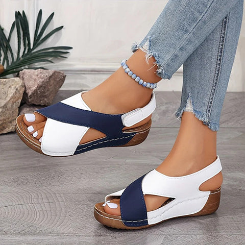 Leblanc™ | Sandales Orthopédiques Talons Compensés