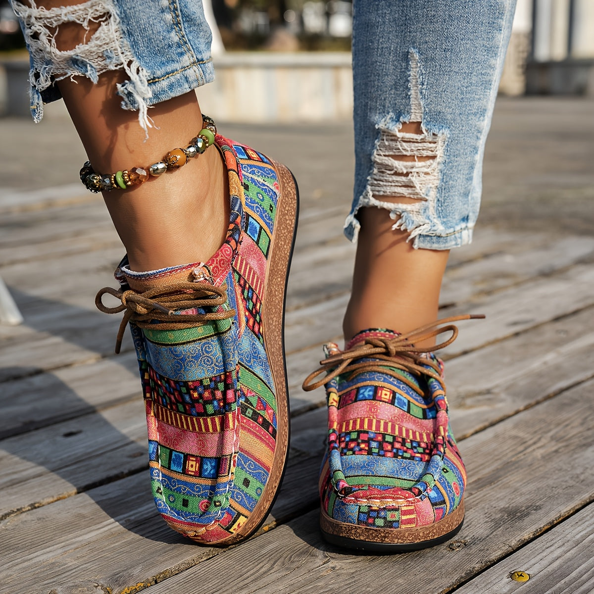 Leblanc™ | Chaussures rétro colorées pour femmes