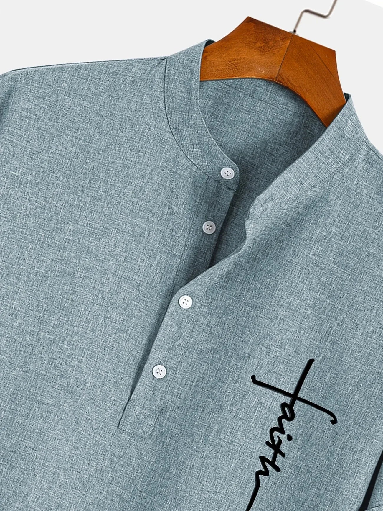 Leblanc™ | Chemise élégante à manches courtes et col montant