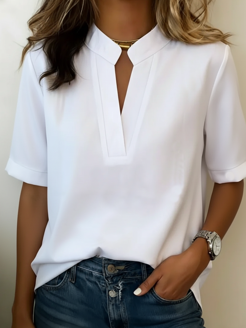 Leblanc™ | Blouse élégante au col raffiné