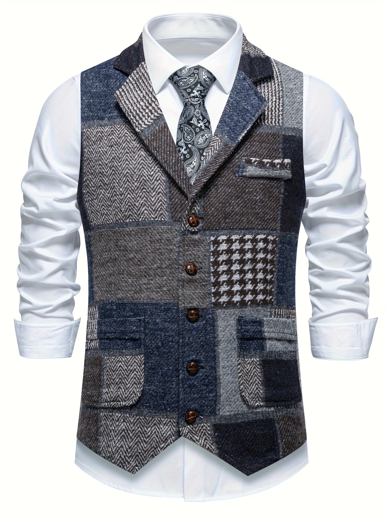 Leblanc™ | Gilet patchwork classique