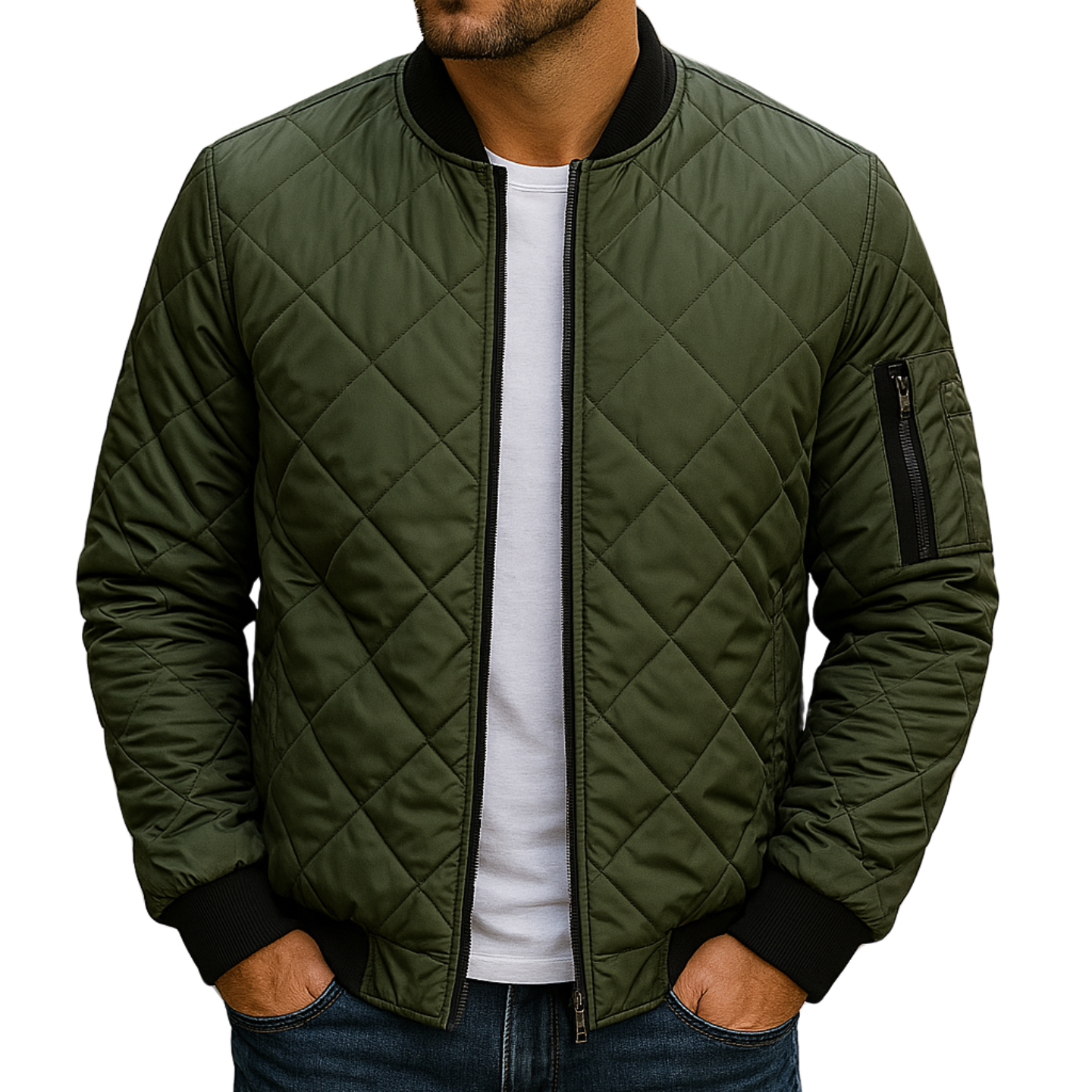 Lenoir™ - Veste en coton à motif losange