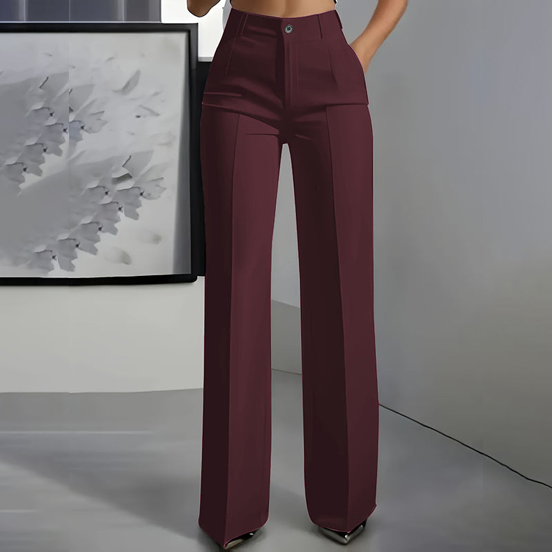 Leblanc™ | Pantalons élégants à taille haute pour femme