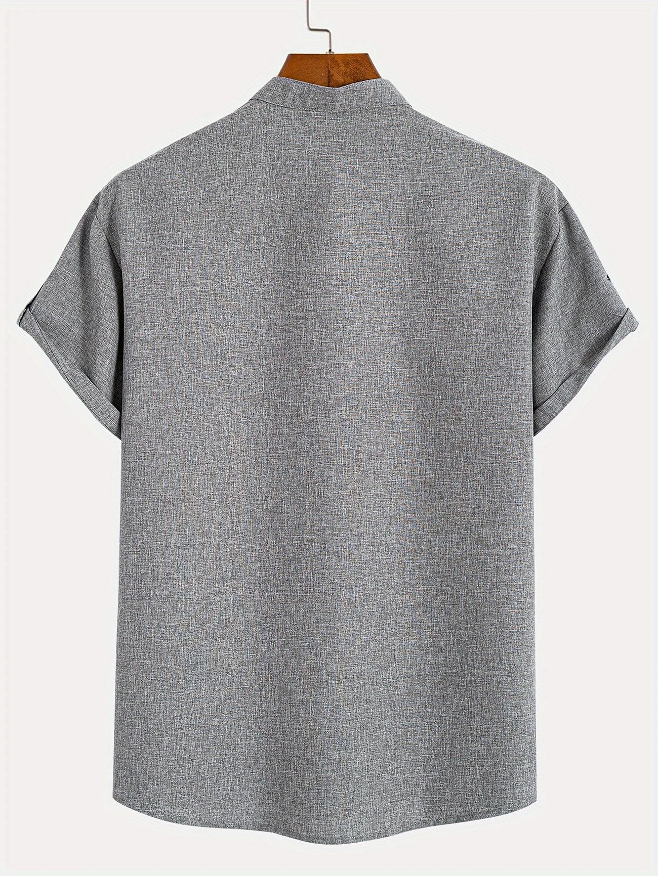 Leblanc™ | Chemise élégante à manches courtes et col montant