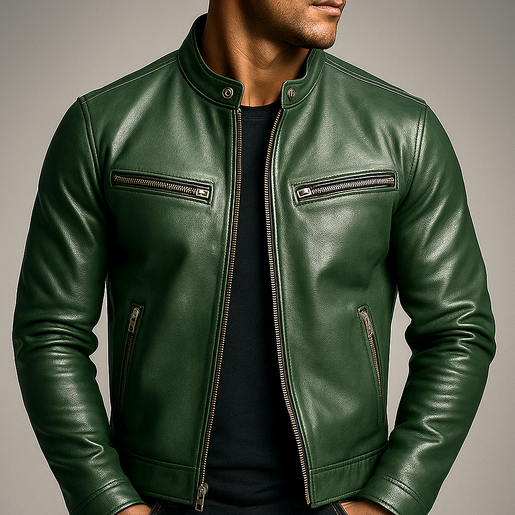 Leblanc™ | veste en cuir vintage