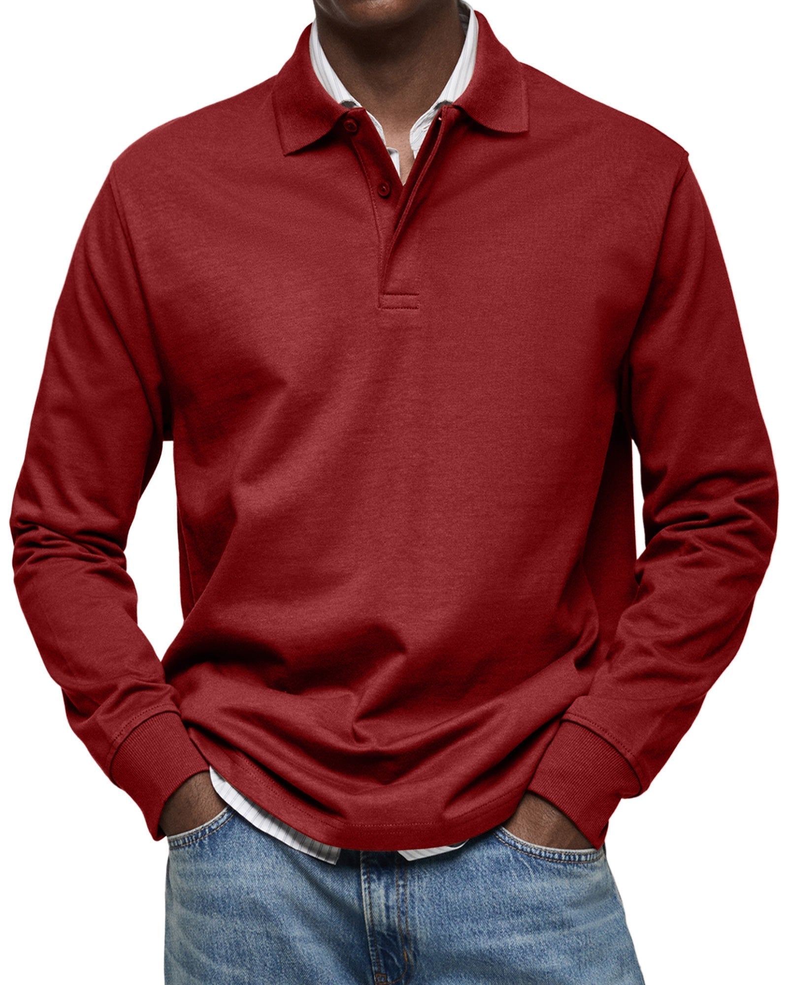Leblanc™ - Chemise Poloshirt Casual à Manches Longues