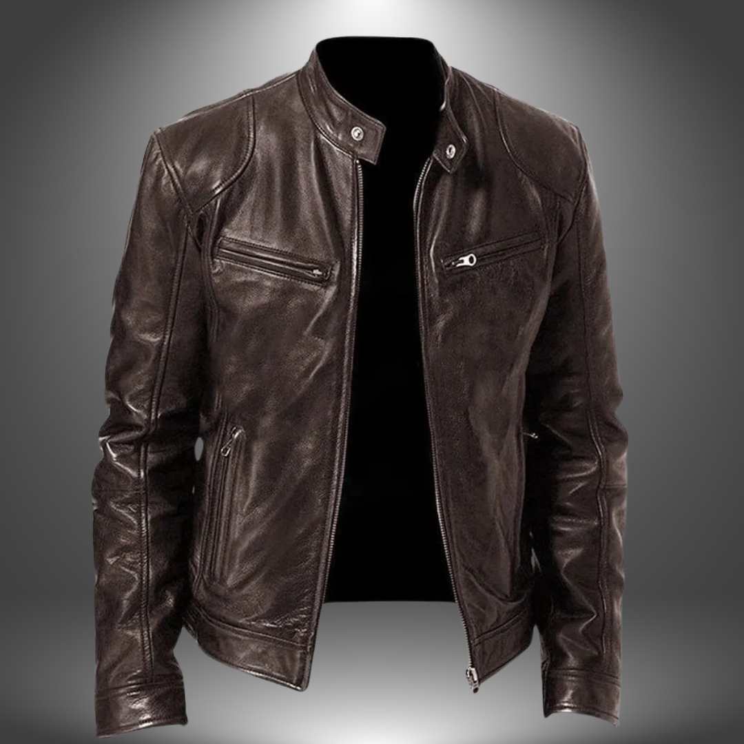 Leblanc™ - Veste en cuir artisanal pour homme