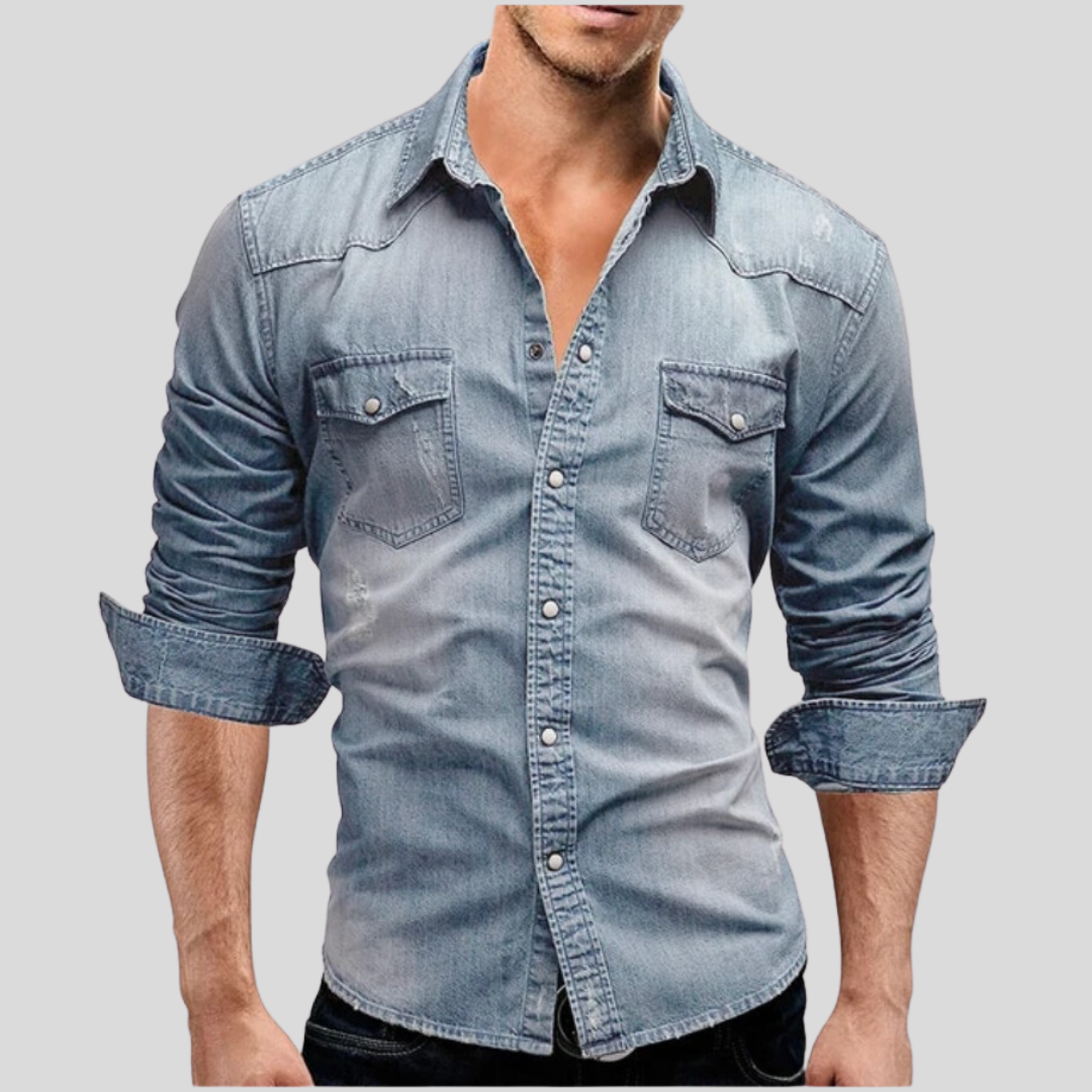 Leblanc™ - Chemise en denim au style moderne