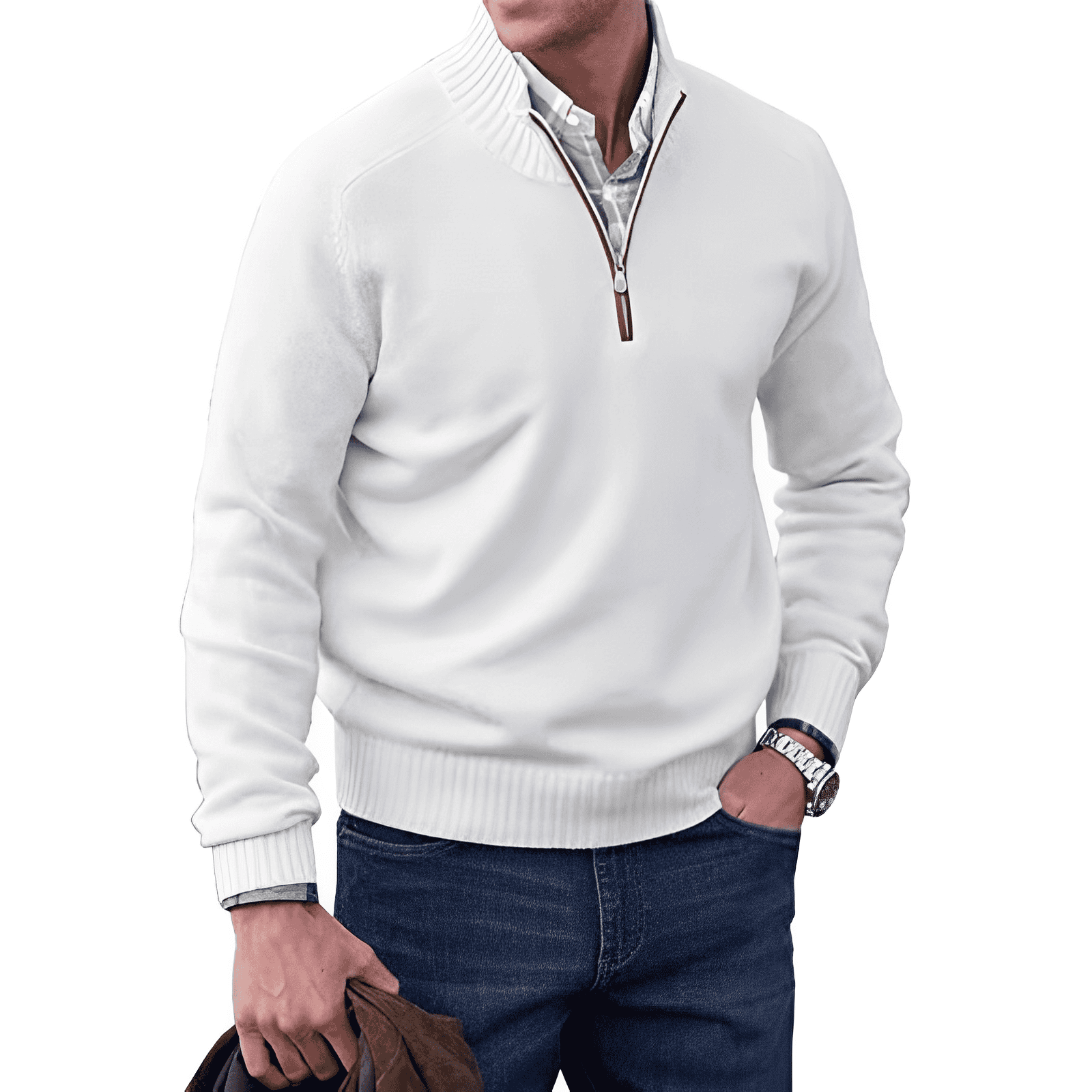 Leblanc™ | Pull zippé moderne