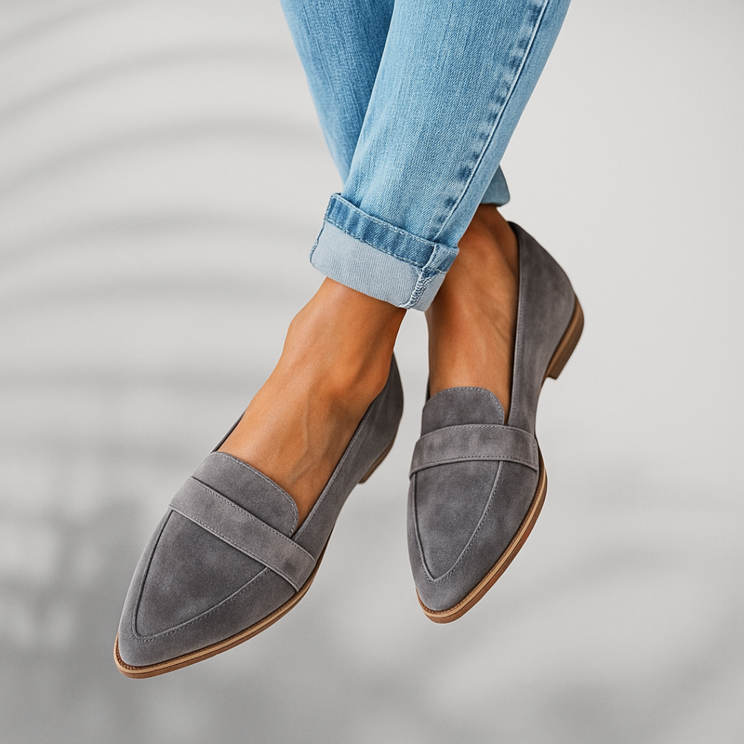 Sélène™ - Mocassins Élancés en Suédine