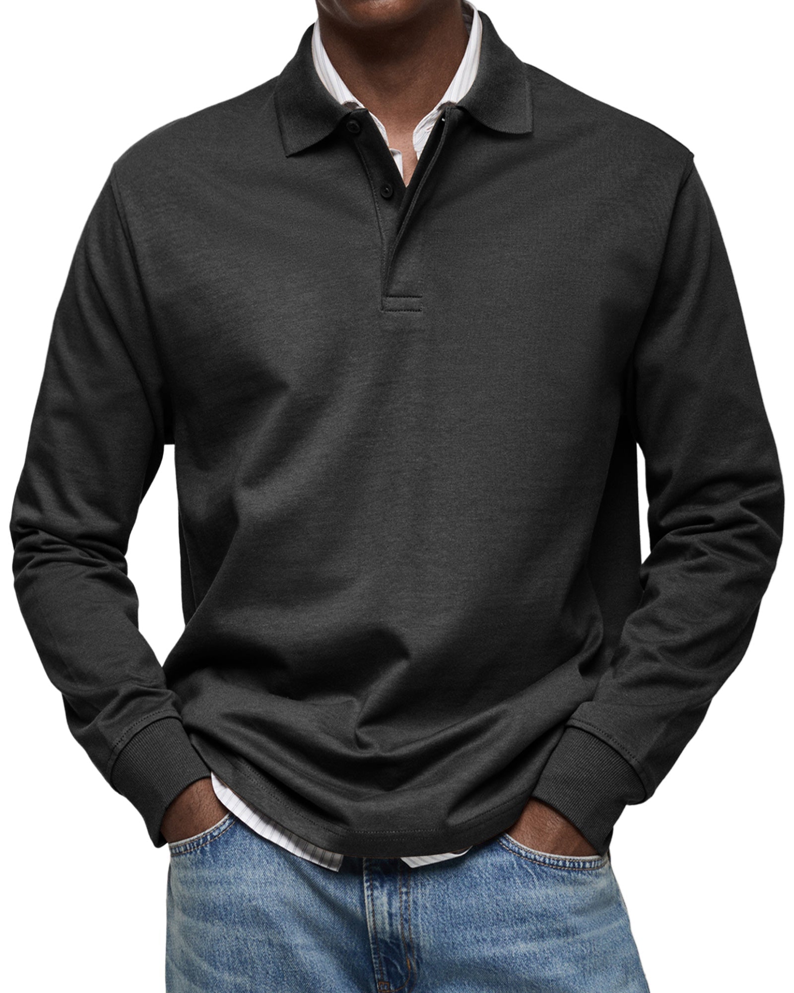 Leblanc™ - Chemise Poloshirt Casual à Manches Longues