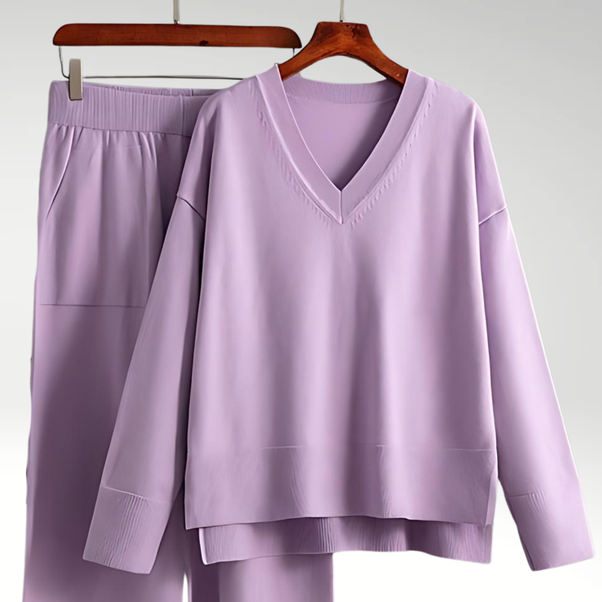 Leblanc™ | Luxe Ensemble deux pièces col V