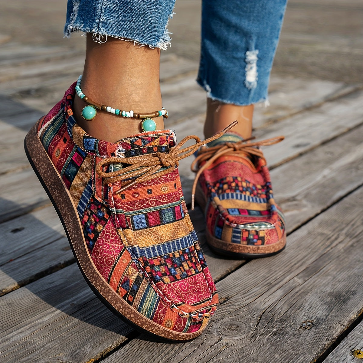 Leblanc™ | Chaussures rétro colorées pour femmes