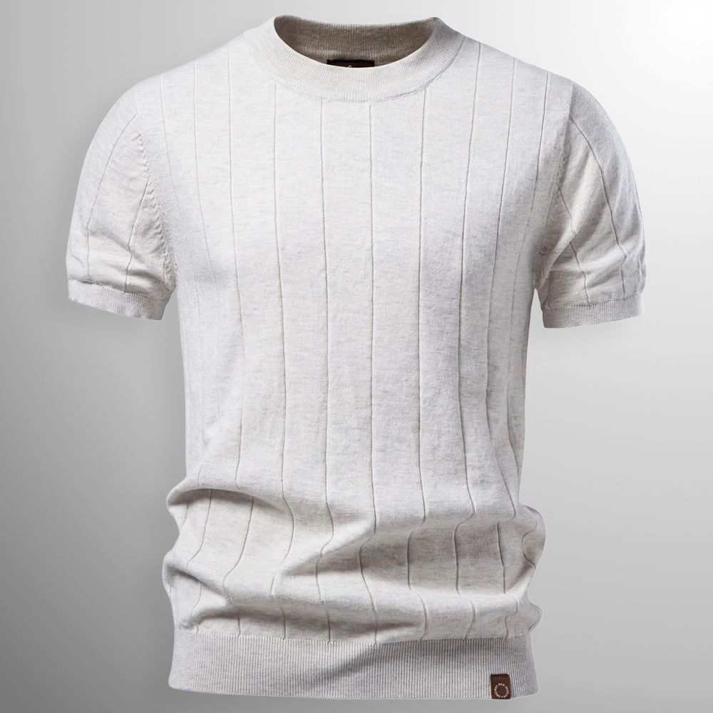 Leblanc™ | T-shirt côtelé de luxe