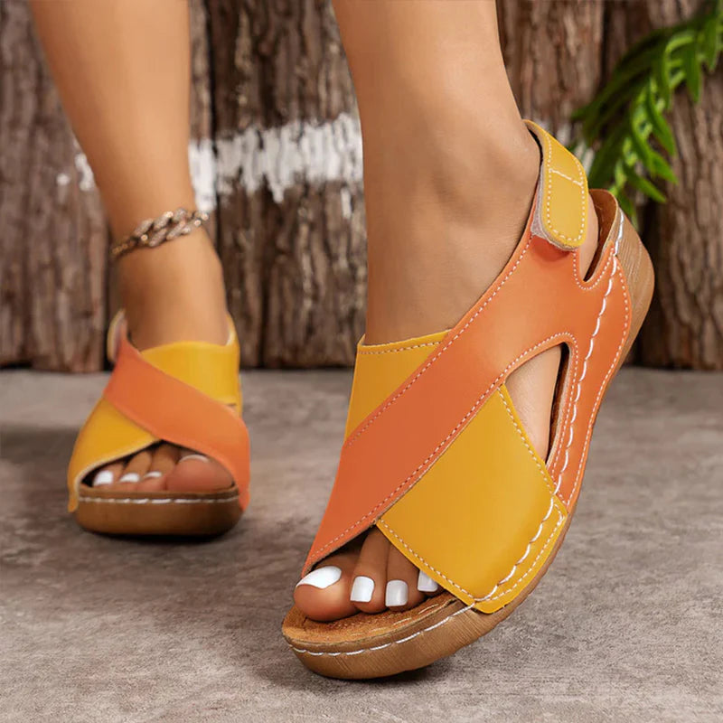Leblanc™ | Sandales Orthopédiques Talons Compensés