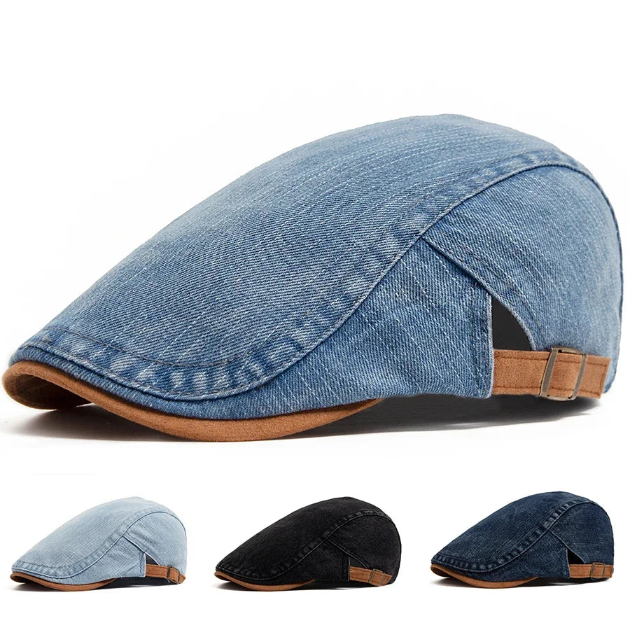 Leblanc™ | Casquette plate en denim