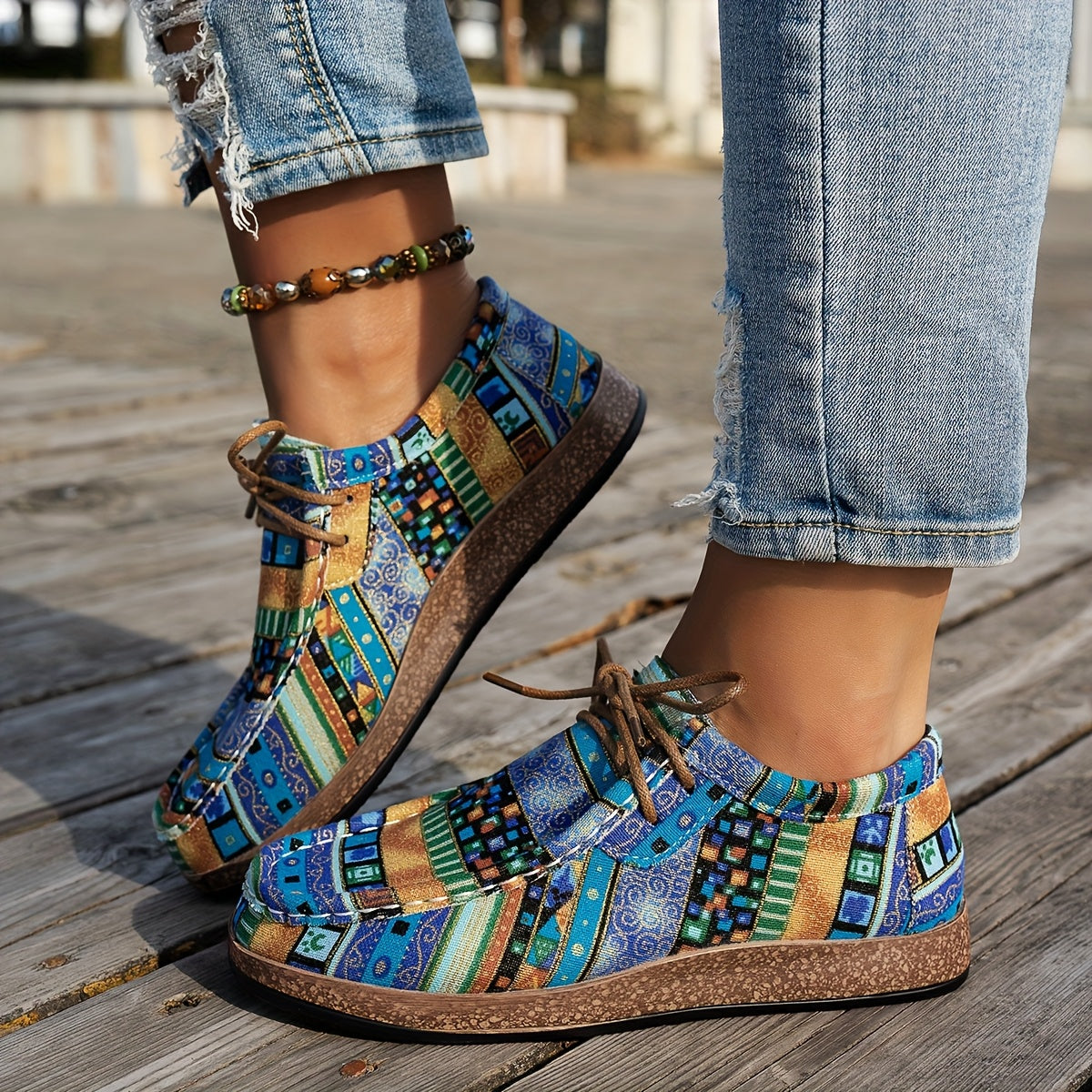 Leblanc™ | Chaussures rétro colorées pour femmes