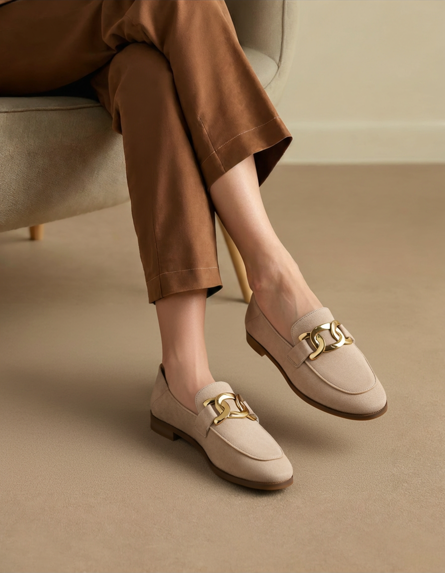 Adèle™ - Mocassins en Suède Élégant