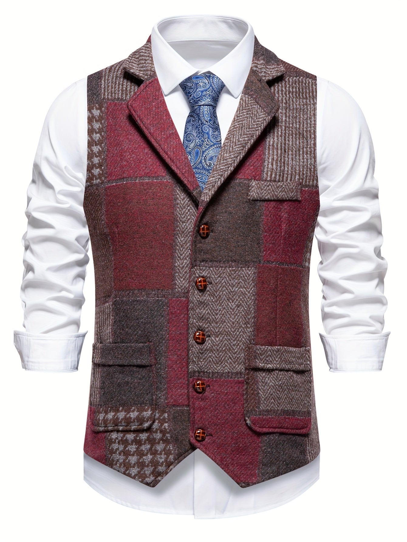 Leblanc™ | Gilet patchwork classique
