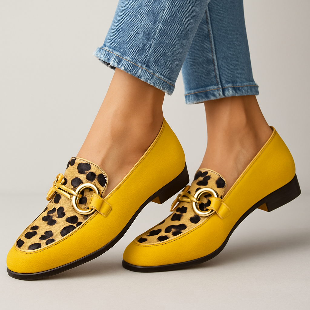 Céleste™ - Mocassins à Accent Doré