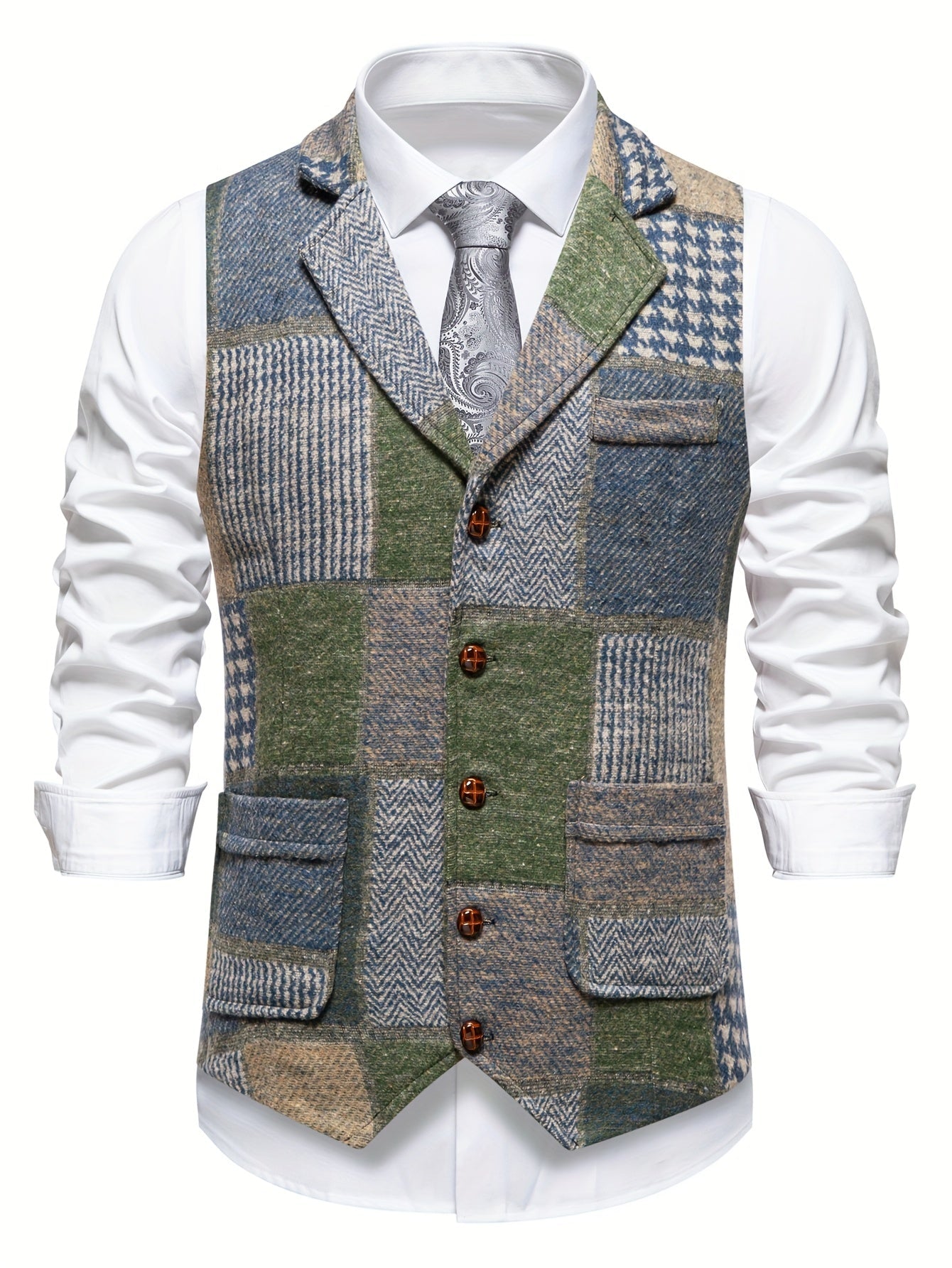 Leblanc™ | Gilet patchwork classique