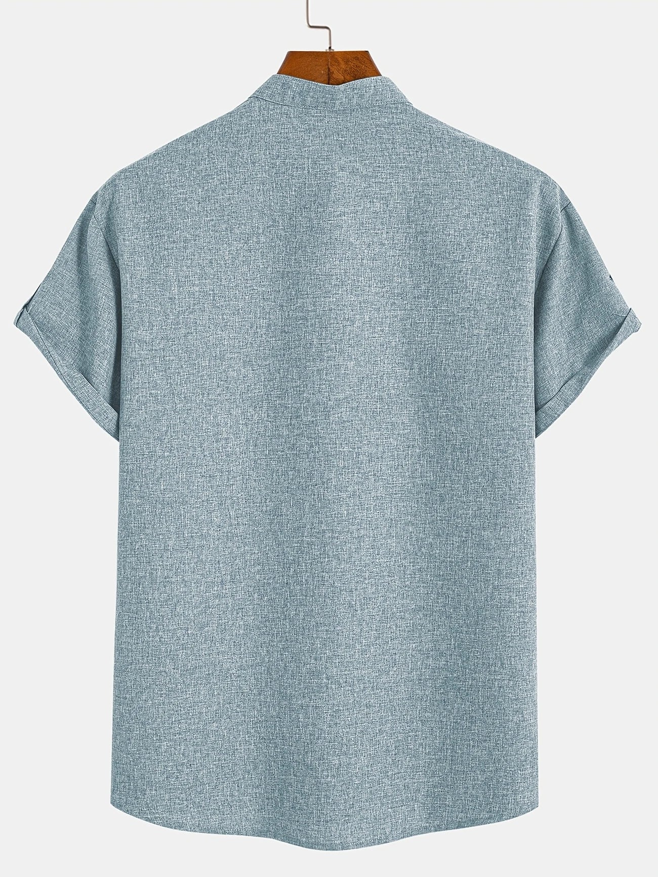 Leblanc™ | Chemise élégante à manches courtes et col montant