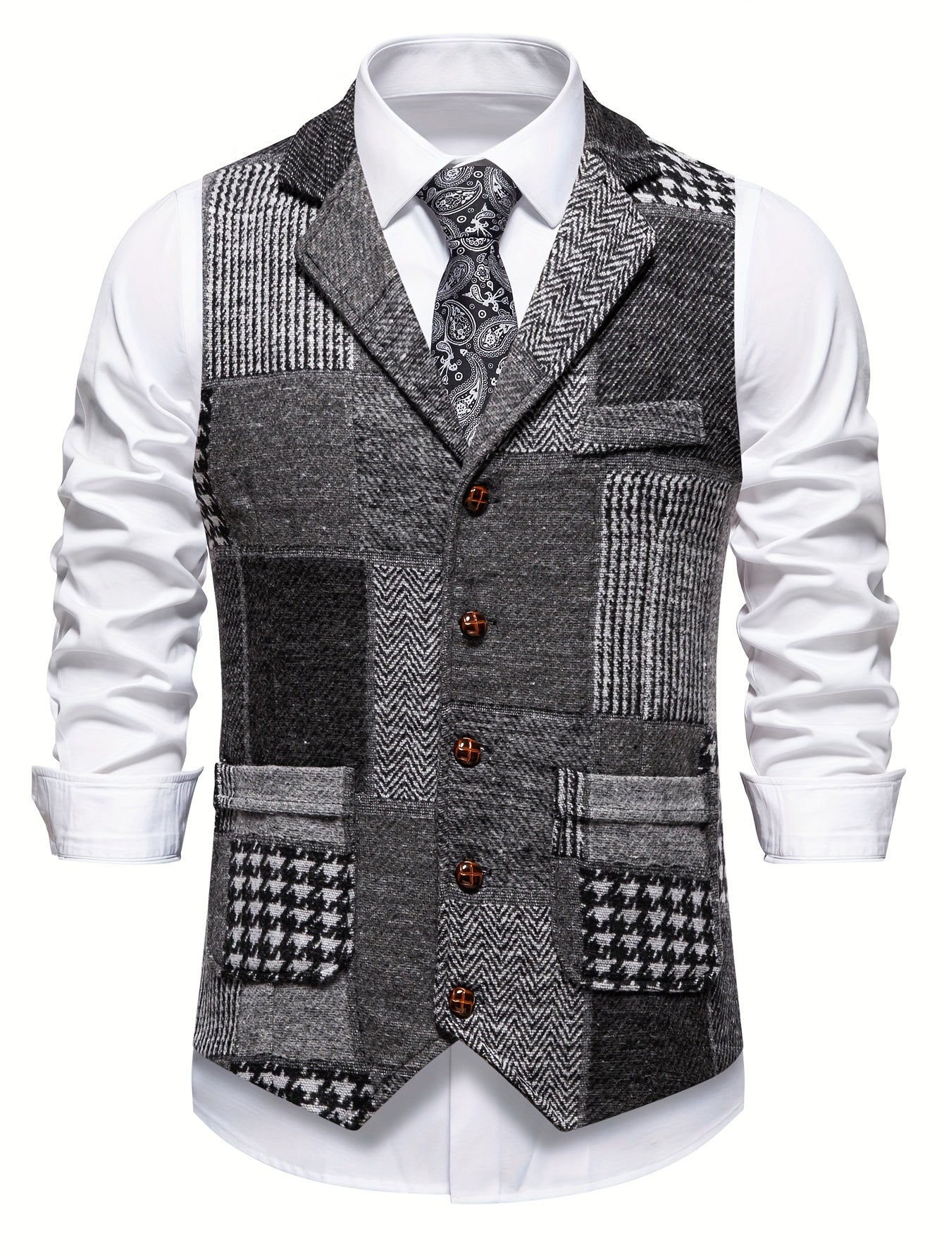 Leblanc™ | Gilet patchwork classique